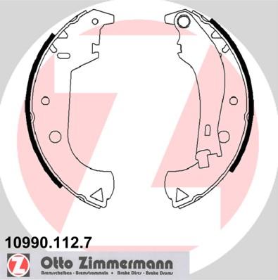 Zimmermann 10990.112.7 - Комплект спирачна челюст vvparts.bg
