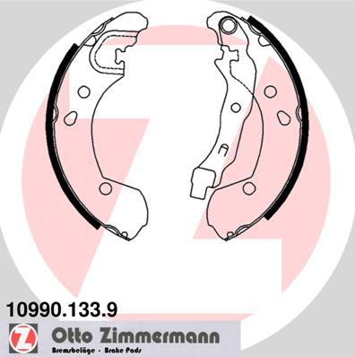 Zimmermann 10990.133.9 - Комплект спирачна челюст vvparts.bg