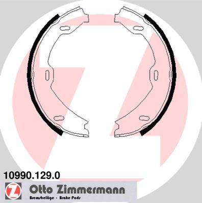 Zimmermann 10990.129.0 - Комплект спирачна челюст, ръчна спирачка vvparts.bg