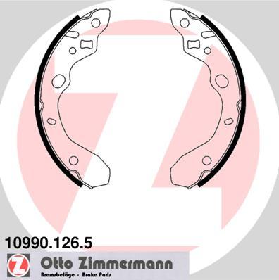 Zimmermann 10990.126.5 - Комплект спирачна челюст vvparts.bg