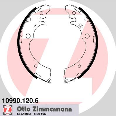 Zimmermann 10990.120.6 - Комплект спирачна челюст vvparts.bg