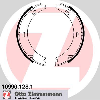 Zimmermann 10990.128.1 - Комплект спирачна челюст, ръчна спирачка vvparts.bg
