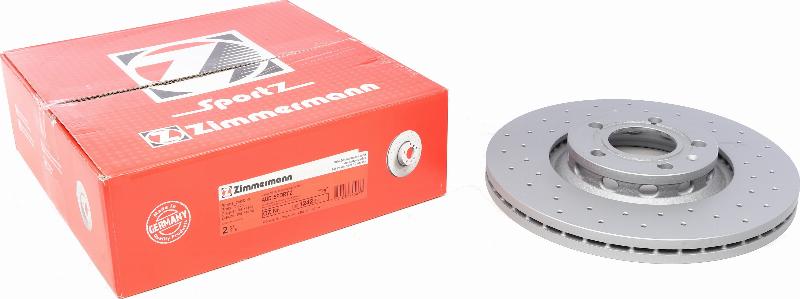 Zimmermann 100.1242.52 - Спирачен диск vvparts.bg