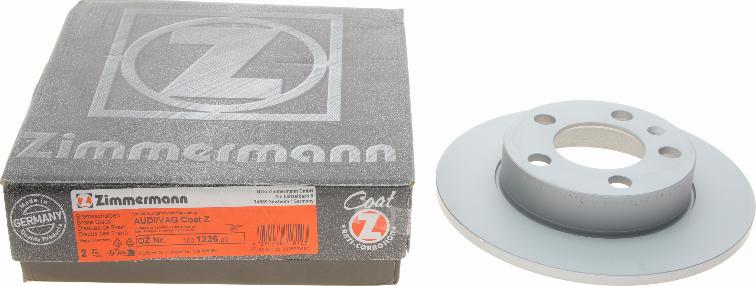 Zimmermann 100.1236.20 - Спирачен диск vvparts.bg