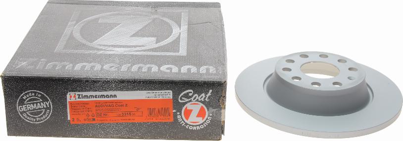 Zimmermann 100.3315.20 - Спирачен диск vvparts.bg