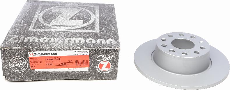 Zimmermann 100.3381.20 - Спирачен диск vvparts.bg