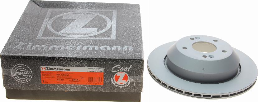 Zimmermann 320.3816.20 - Спирачен диск vvparts.bg