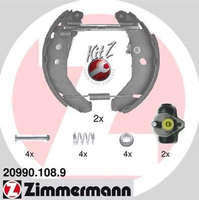 Zimmermann 20990.108.9 - Комплект спирачна челюст vvparts.bg
