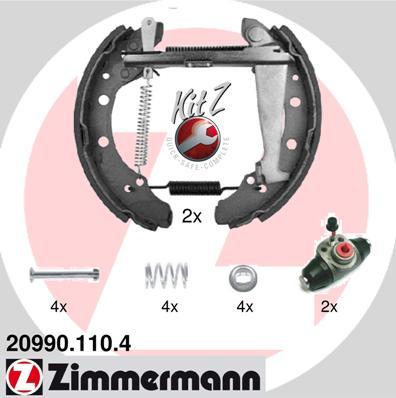 Zimmermann 20990.110.4 - Комплект спирачна челюст vvparts.bg