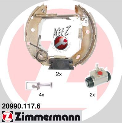 Zimmermann 20990.117.6 - Комплект спирачна челюст vvparts.bg
