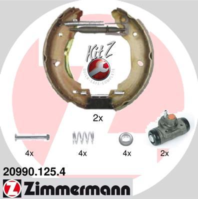 Zimmermann 20990.125.4 - Комплект спирачна челюст vvparts.bg