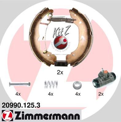 Zimmermann 20990.125.3 - Комплект спирачна челюст vvparts.bg
