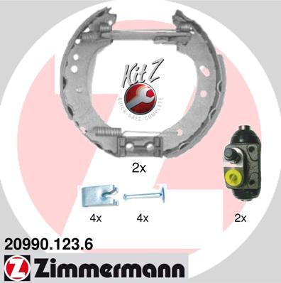 Zimmermann 20990.123.6 - Комплект спирачна челюст vvparts.bg