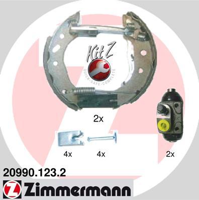 Zimmermann 20990.123.2 - Комплект спирачна челюст vvparts.bg