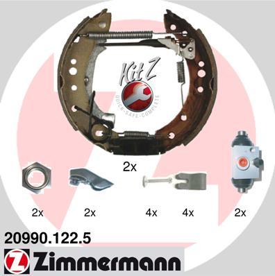 Zimmermann 20990.122.5 - Комплект спирачна челюст vvparts.bg
