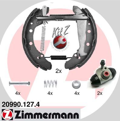 Zimmermann 20990.127.4 - Комплект спирачна челюст vvparts.bg