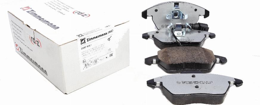 Zimmermann 23587.900.1 - Комплект спирачно феродо, дискови спирачки vvparts.bg