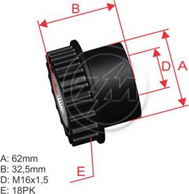 ZM ZM 96.000.90 - Ремъчна шайба, генератор vvparts.bg