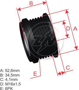 ZM ZM 96.000.10 - Ремъчна шайба, генератор vvparts.bg