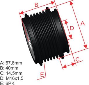 ZM ZM 96.000.31 - Ремъчна шайба, генератор vvparts.bg