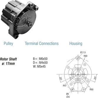 ZM ZM 90.102.01 - Генератор vvparts.bg