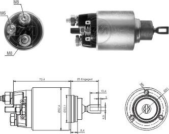 ZM ZM5381 - Магнитен превключвател, стартер vvparts.bg