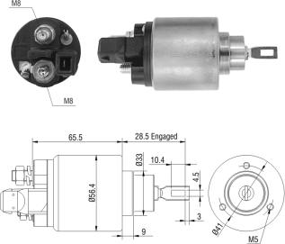 ZM ZM972 - Магнитен превключвател, стартер vvparts.bg