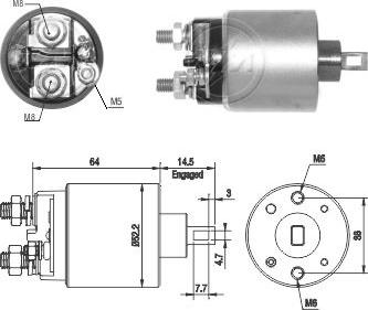 ZM ZM1710 - Магнитен превключвател, стартер vvparts.bg