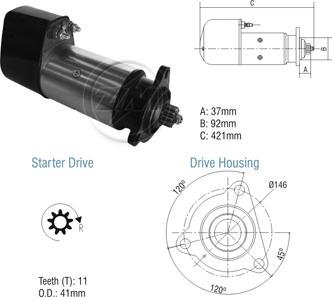 ZM ZM 80.101.02 - Стартер vvparts.bg