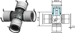 ZM ZM 35.002.04 - Кръстато каре (гъвкава връзка) vvparts.bg