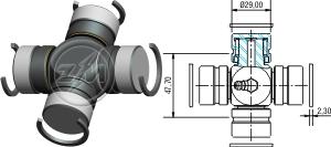 ZM ZM 35.002.08 - Кръстато каре (гъвкава връзка) vvparts.bg