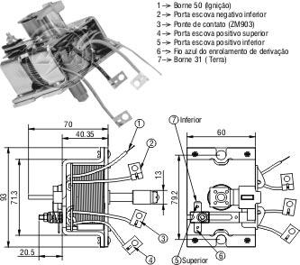 ZM ZM-904 - Магнитен превключвател, стартер vvparts.bg