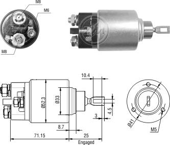 ZM ZM-2371 - Магнитен превключвател, стартер vvparts.bg