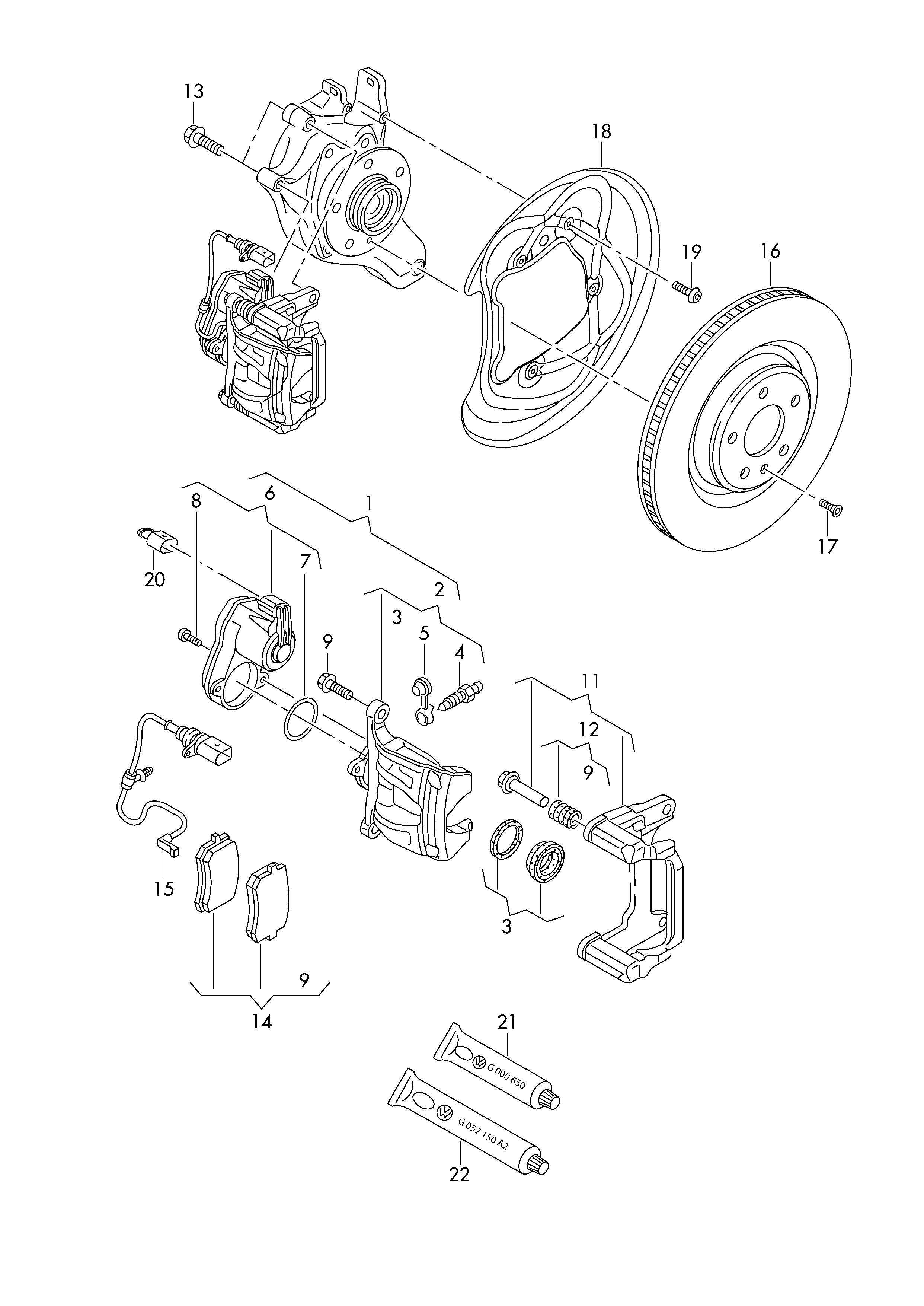 VW 4H0615601K - Спирачен диск vvparts.bg