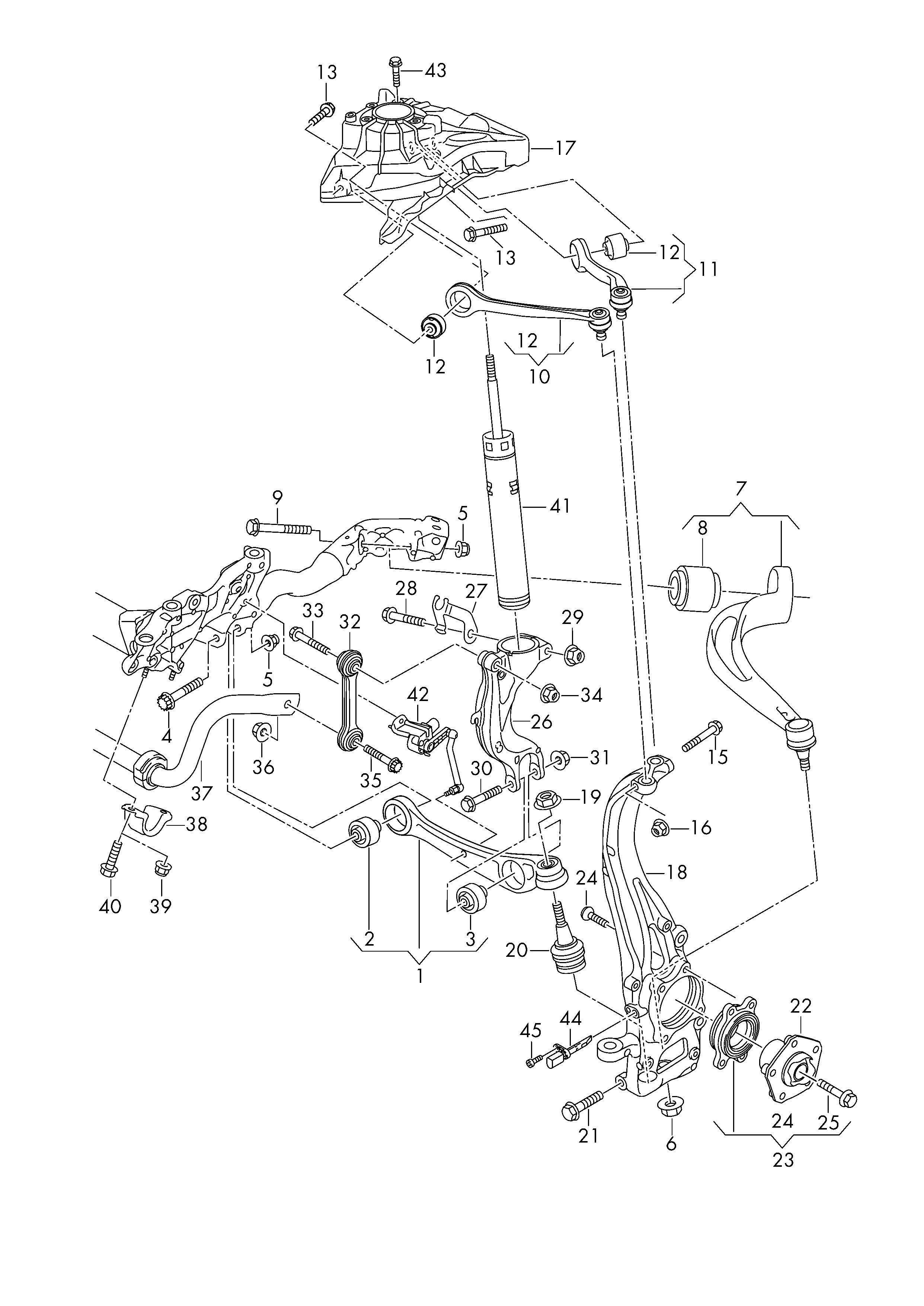 AUDI 4M0 407 183 B - Тампон, носач vvparts.bg