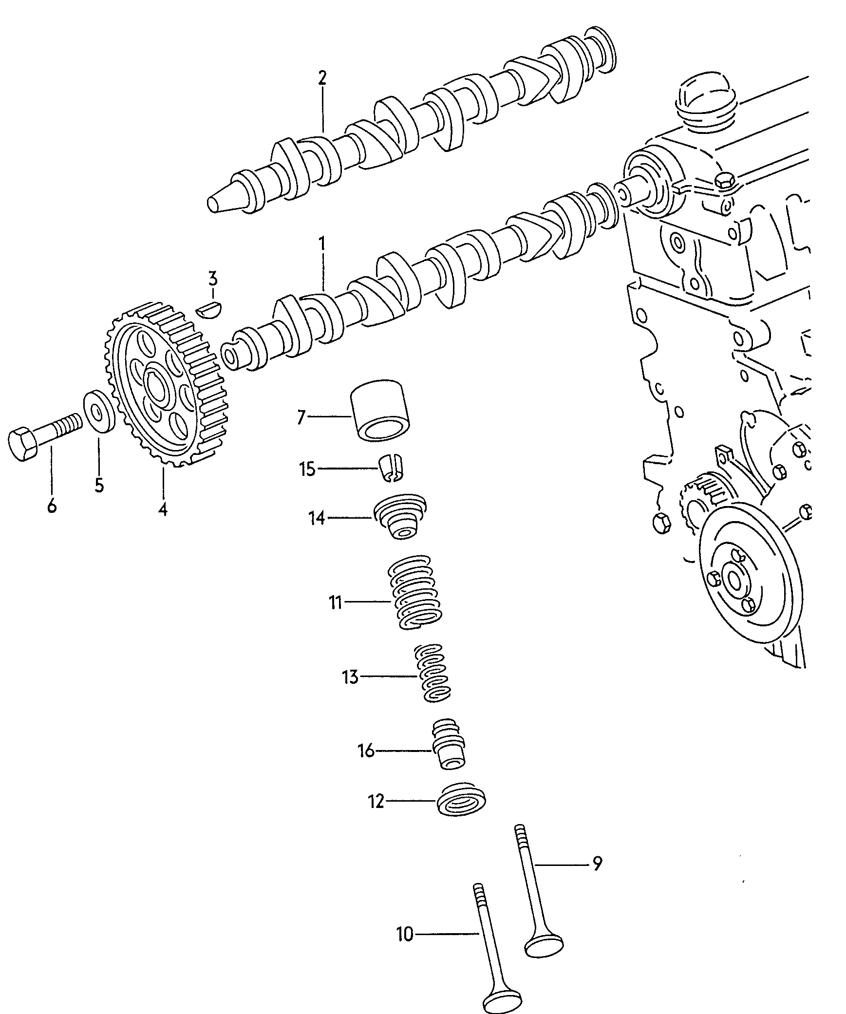 Seat 026 109 675 - Гумичка на клапан, уплътн. пръстен, стъбло на кл. vvparts.bg