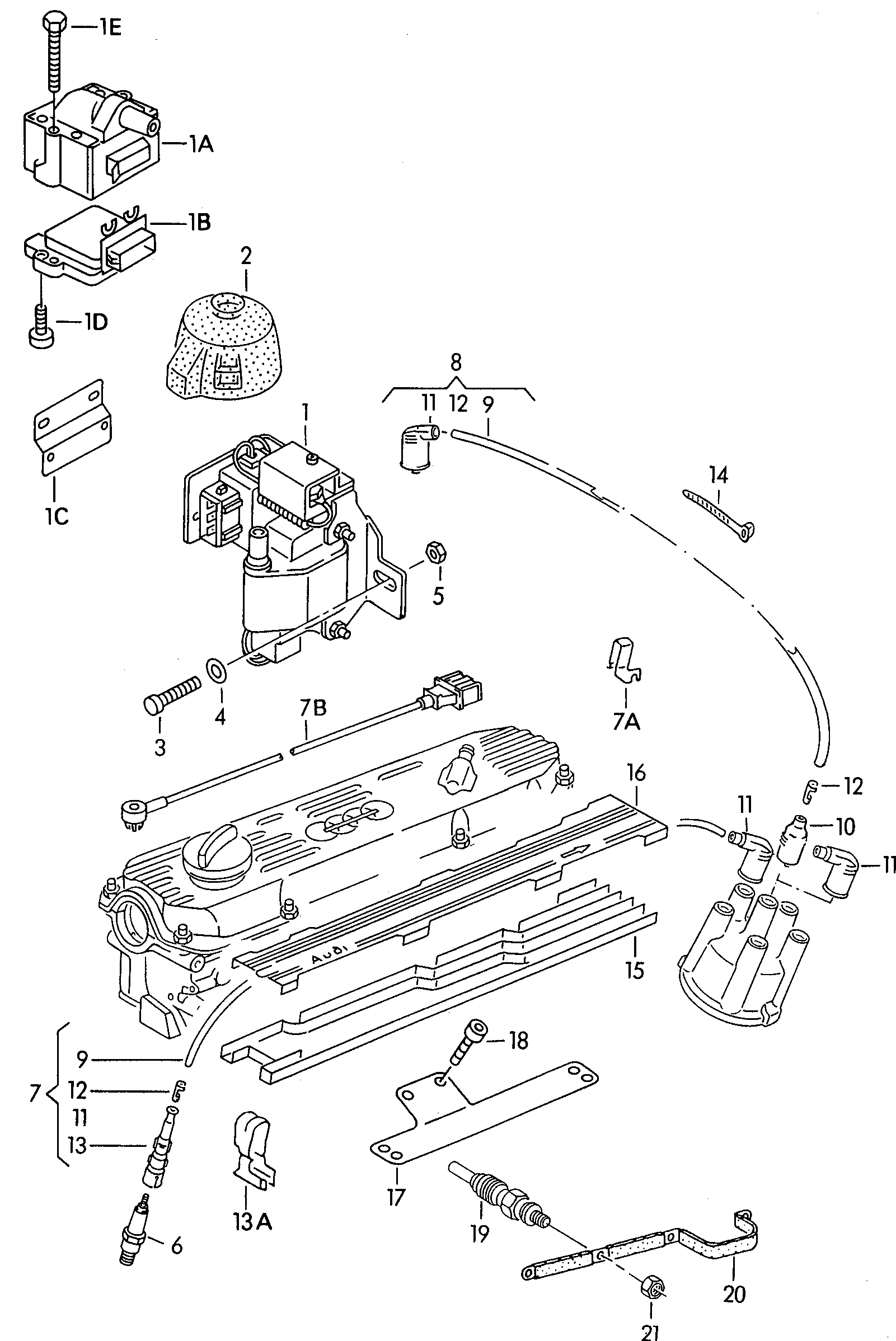 VW N  100 502 05 - Комплект запалителеи кабели vvparts.bg