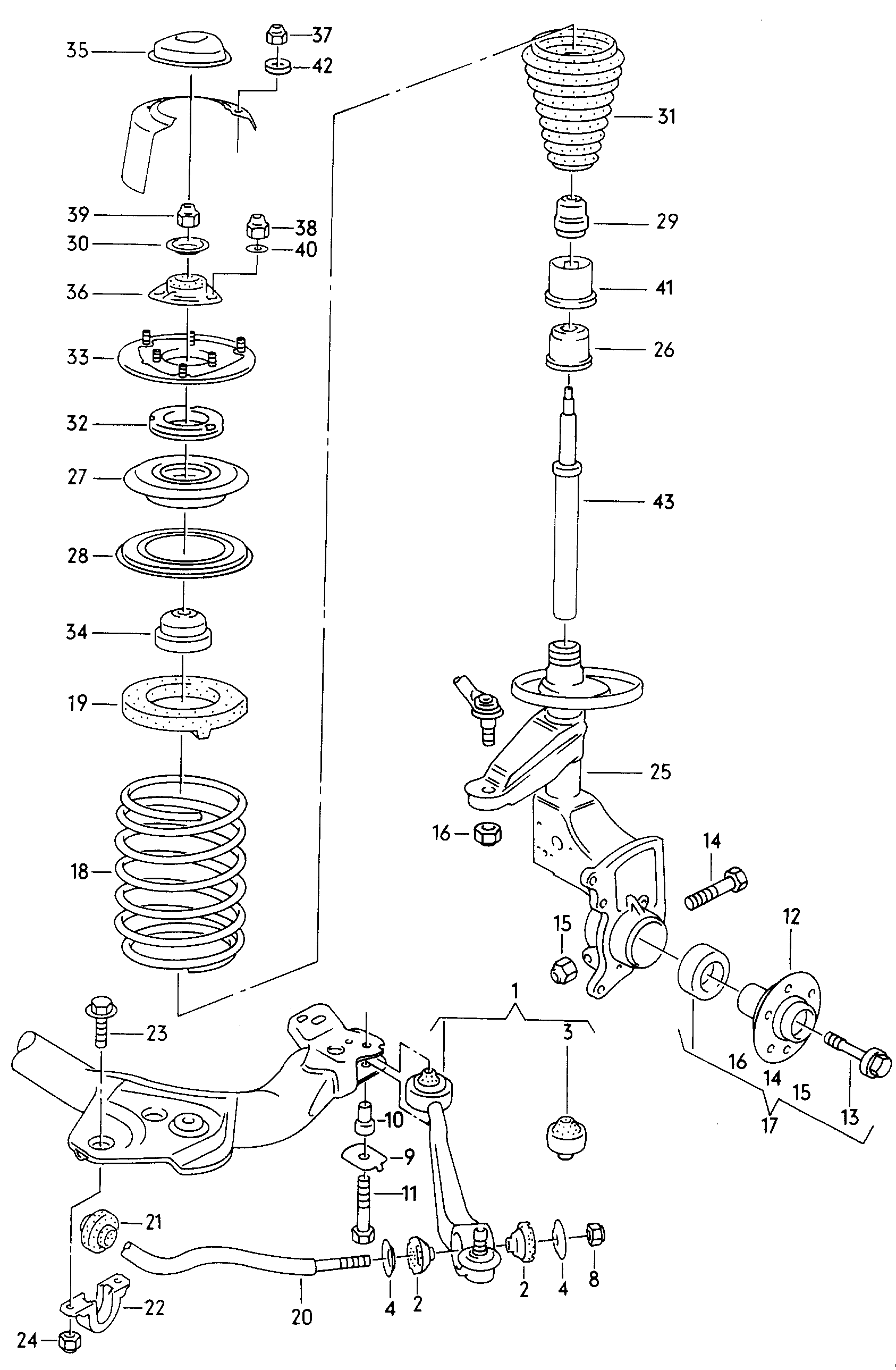 Seat 4A0 407 181 A - Лагерна втулка, стабилизатор vvparts.bg