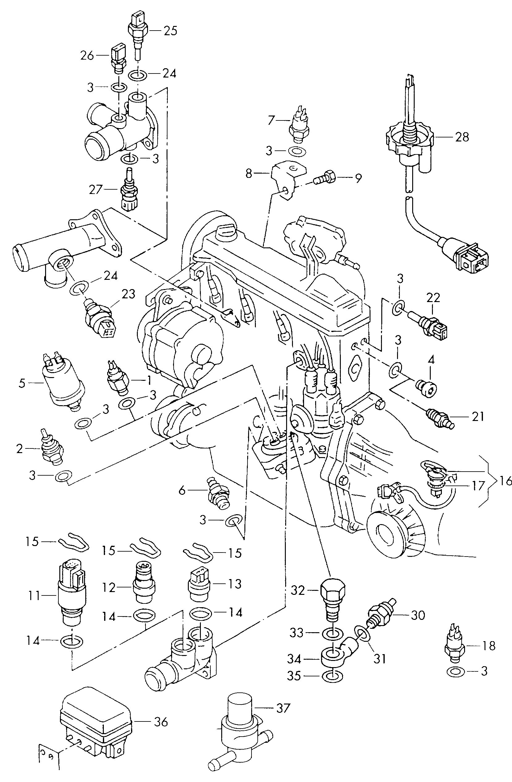 VW 056 919 081 E - Датчик, налягане на маслото vvparts.bg