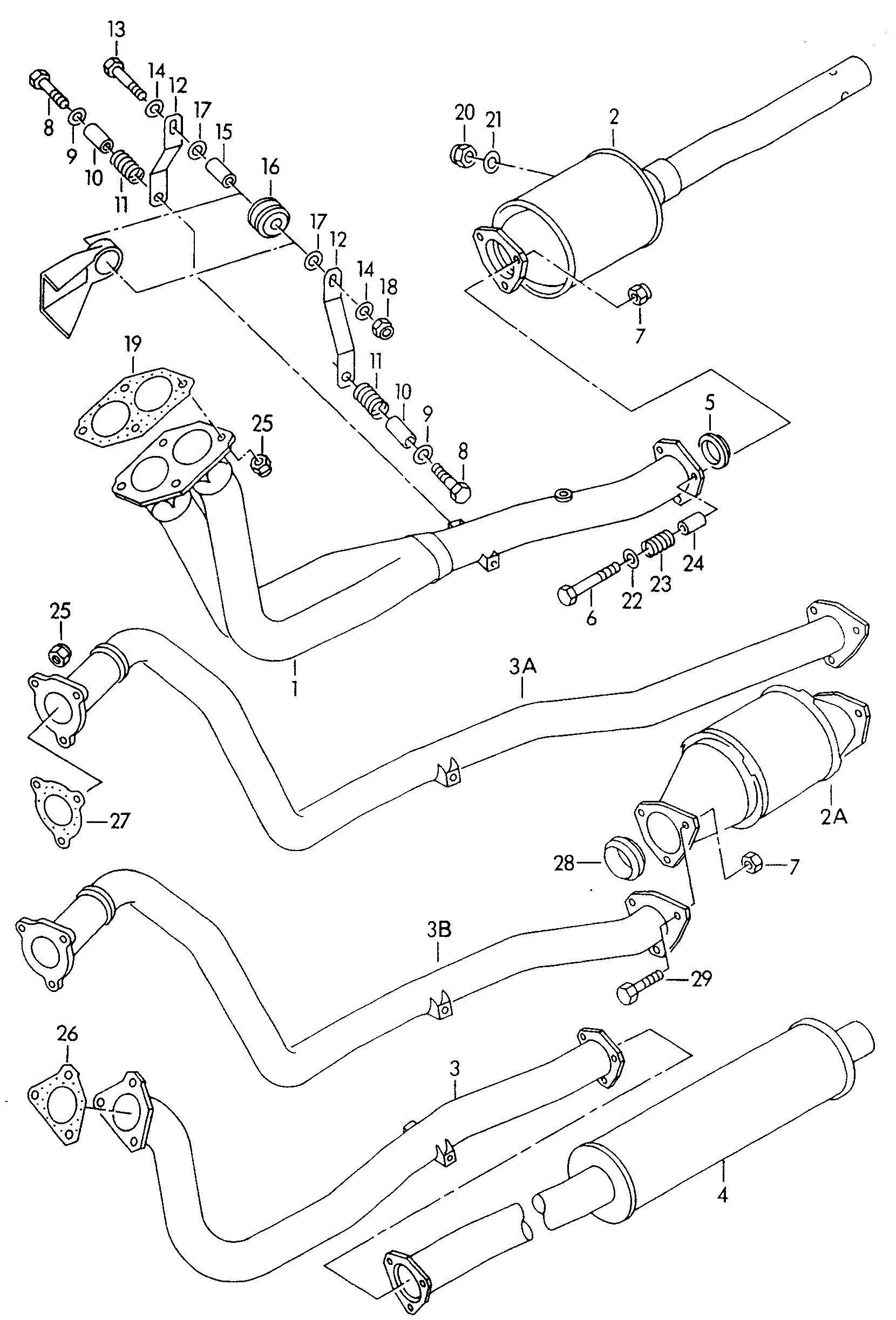 Seat 433 253 115 - Уплътнение, изпускателни тръби vvparts.bg