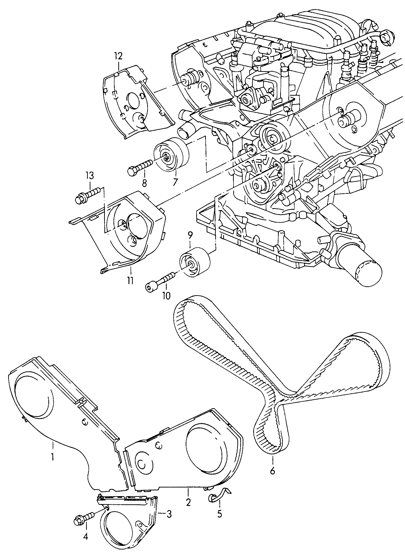 VW 078 109 244 F - Паразитна / водеща ролка, зъбен ремък vvparts.bg