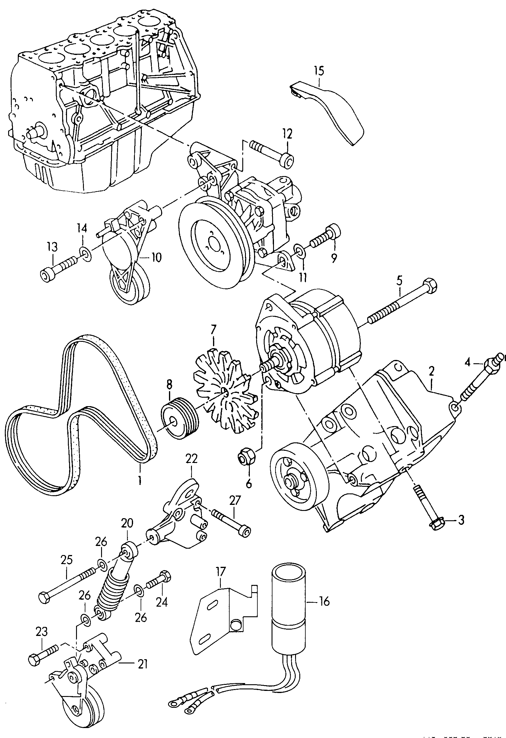 Seat 054903137A - Пистов ремък vvparts.bg