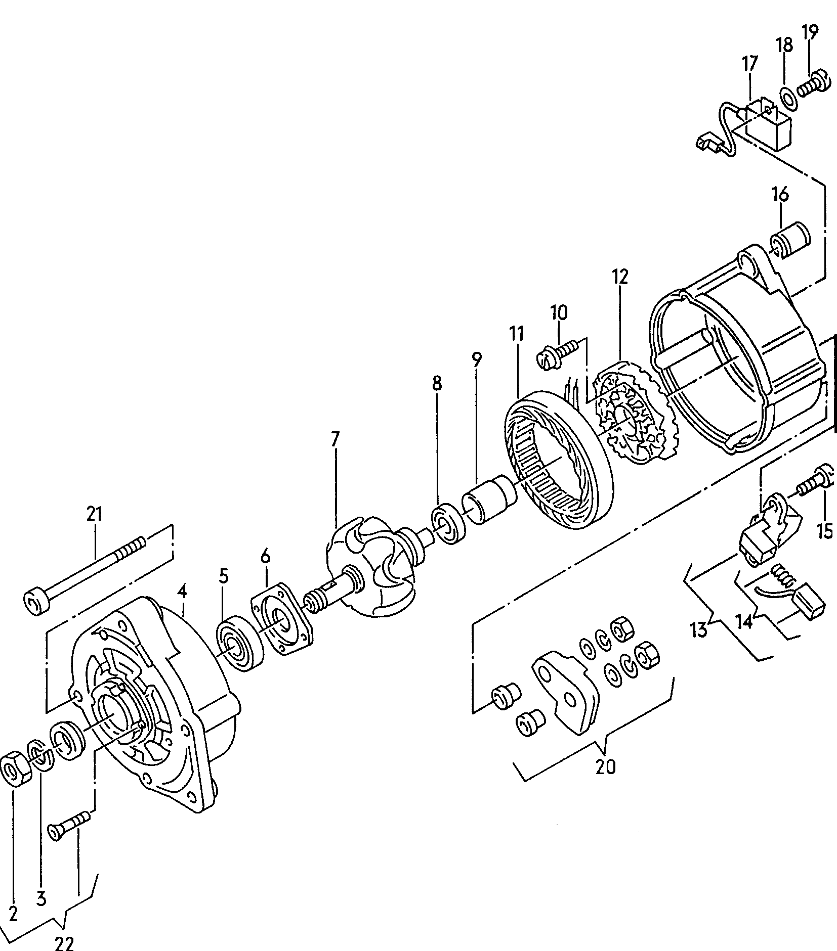 VW 077903017 X - Генератор vvparts.bg