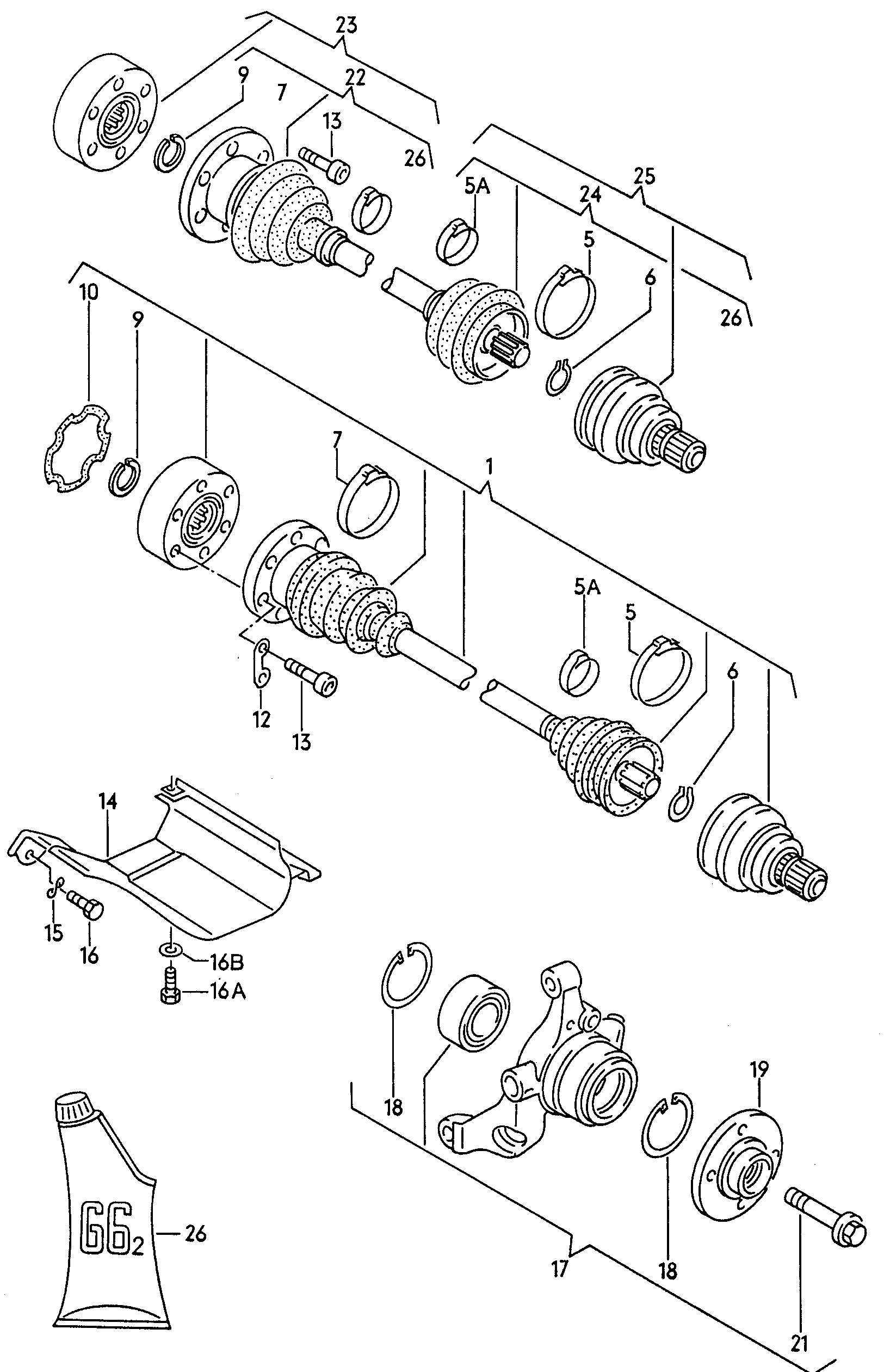 VW 443498203D - Маншон, полуоска vvparts.bg