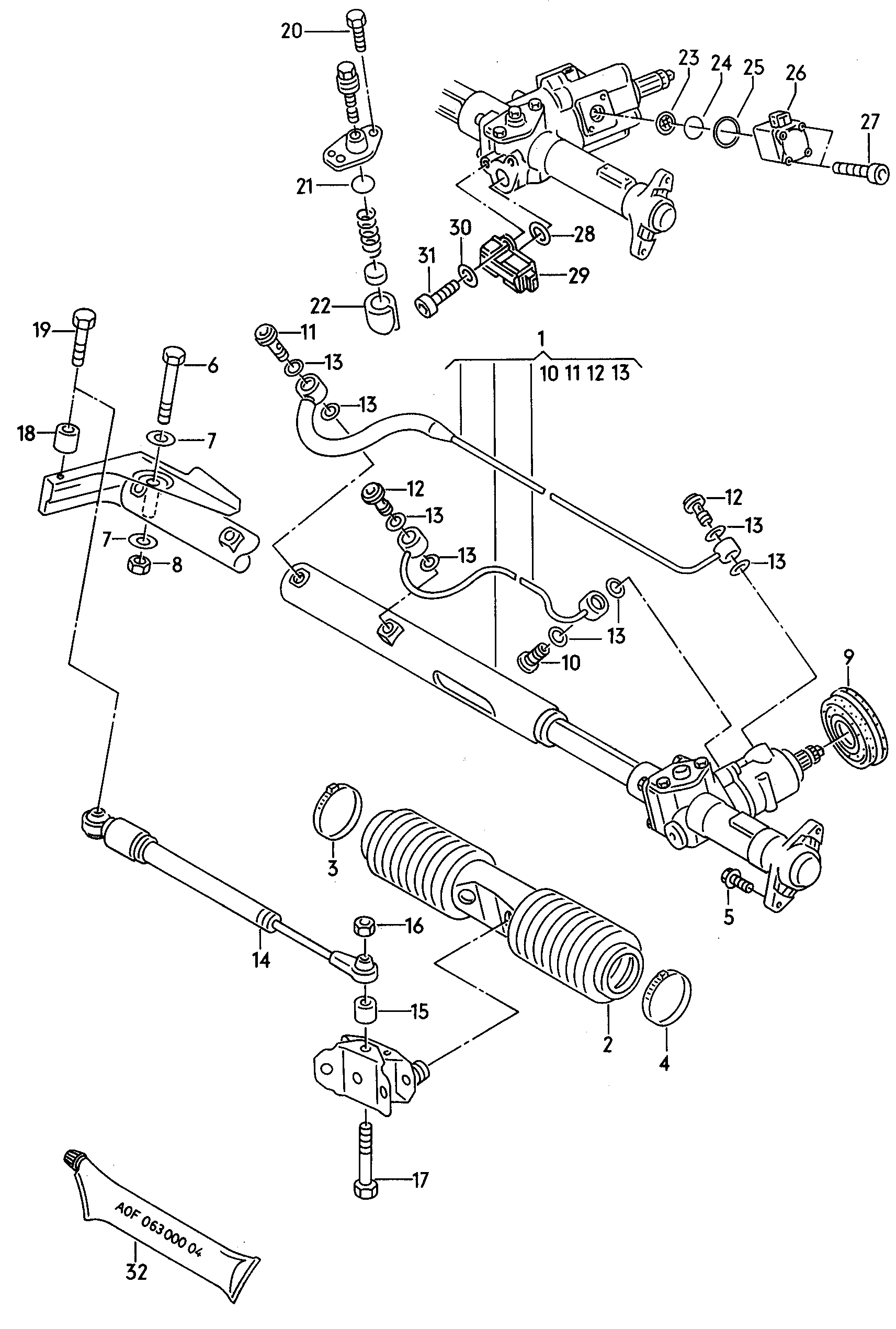 AUDI 4A1422066 X - Кормилна кутия vvparts.bg