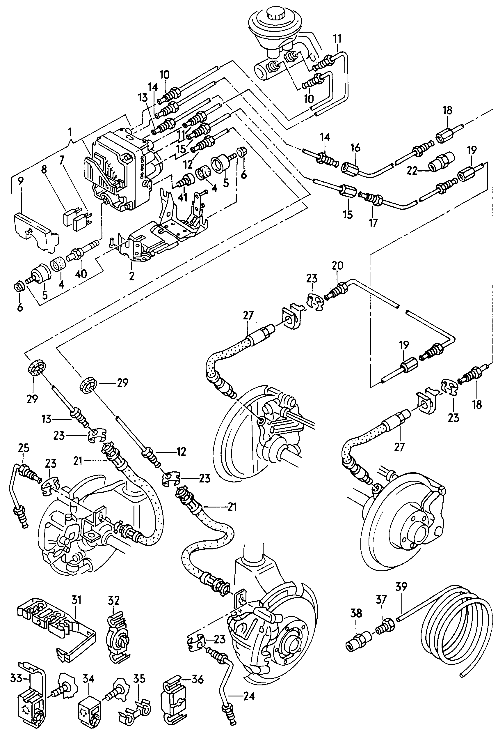 VAG 4A0 611 775 - Спирачен маркуч vvparts.bg