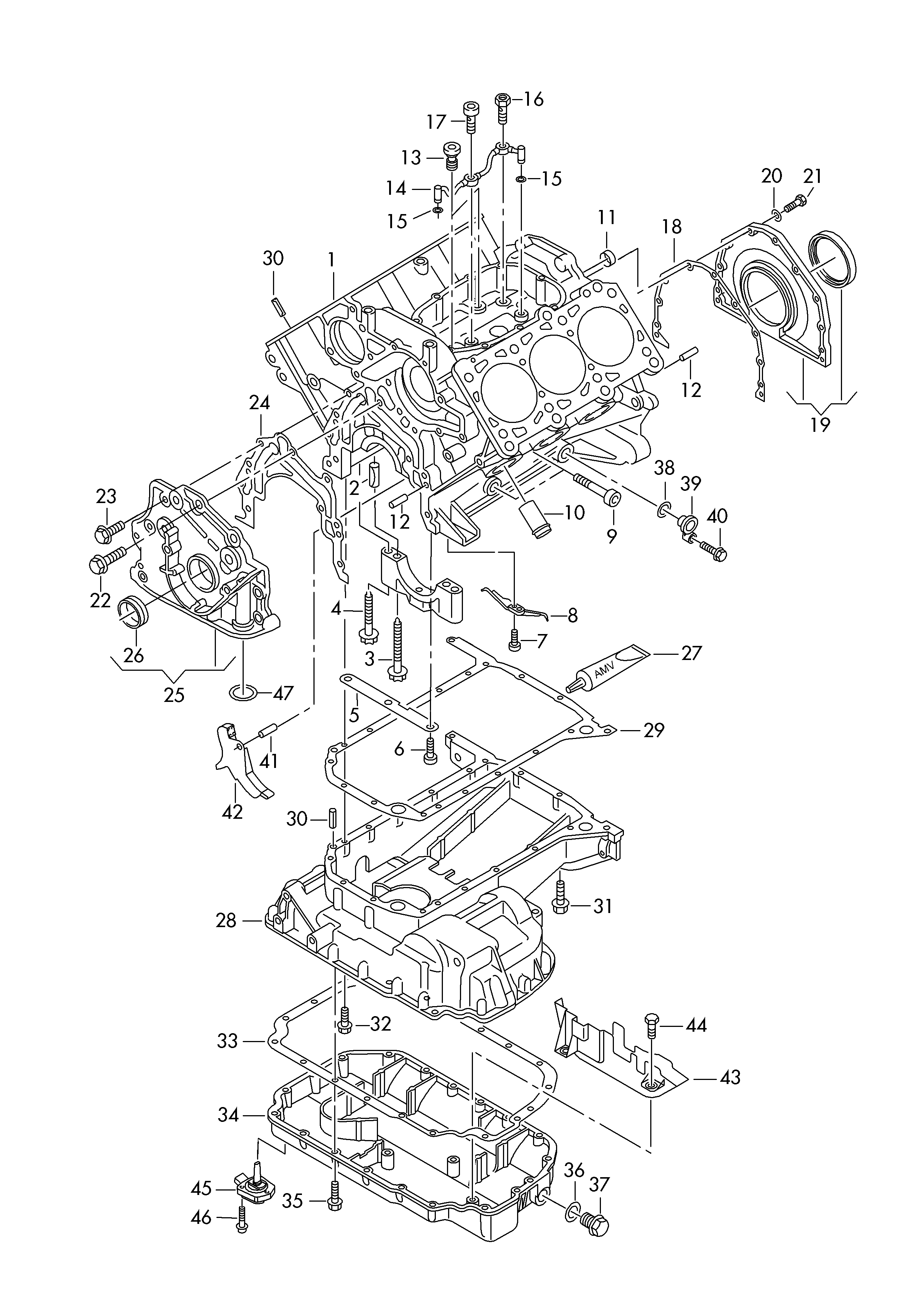 AUDI 059 103 604D - Маслена вана (картер) vvparts.bg