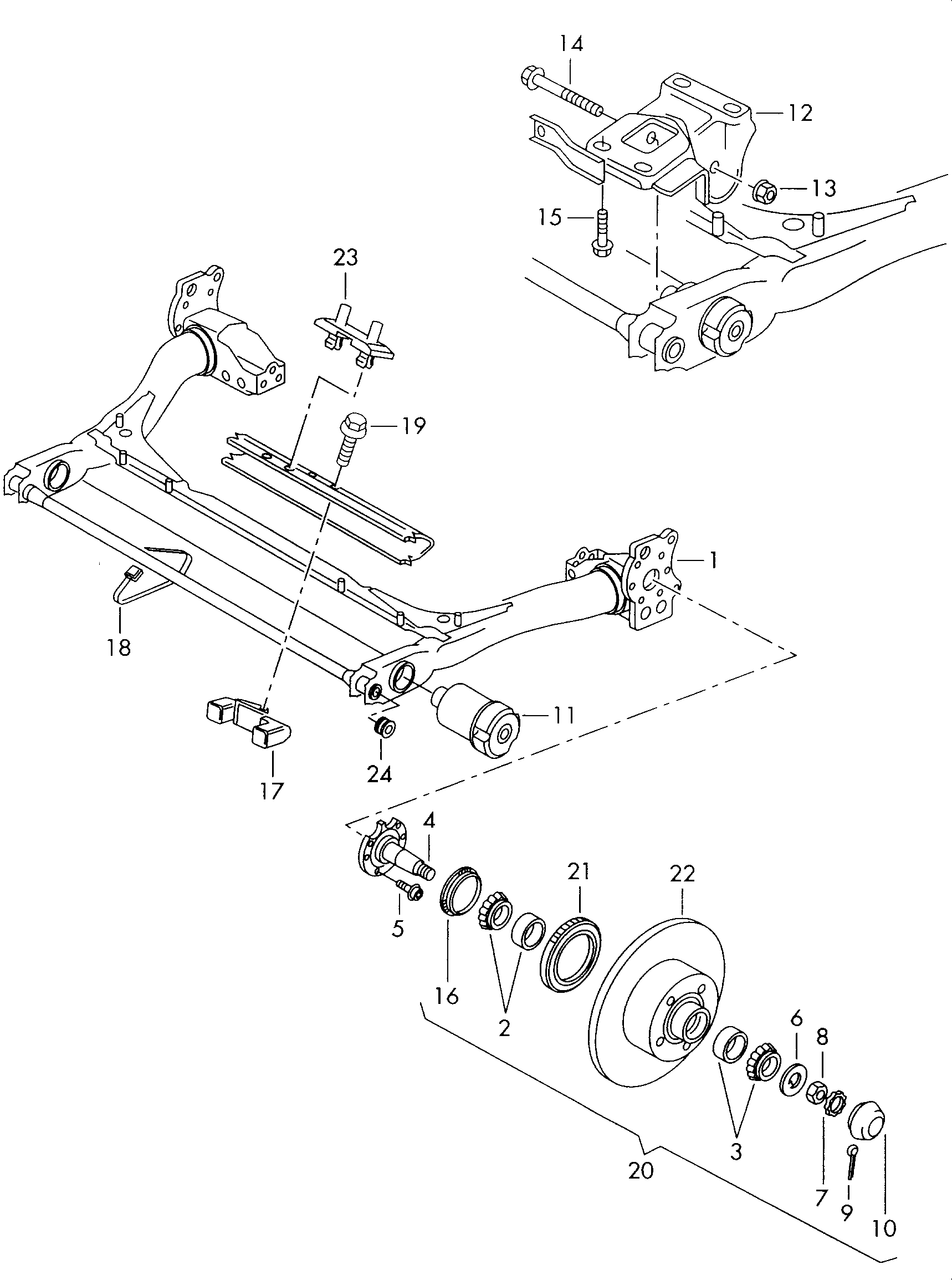 VAG 8D0598625 - Комплект колесен лагер vvparts.bg