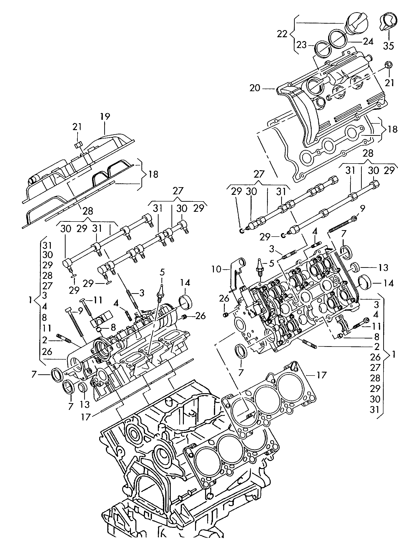 AUDI 078 103 385 K - Болт на капака на клапаните (на цилиндровата глава) vvparts.bg