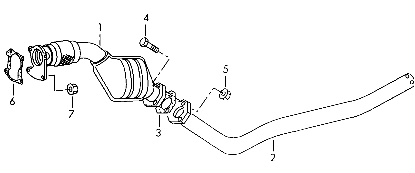 VAG 8D0 253 301 P - Изпускателна тръба vvparts.bg